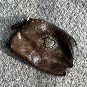 Brighton coin purse, brown patton